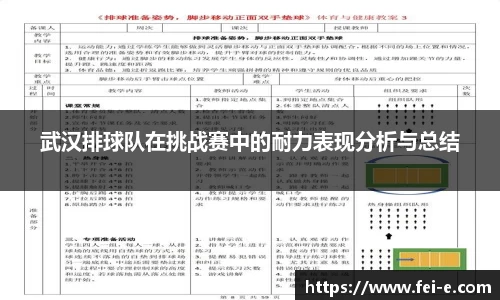 武汉排球队在挑战赛中的耐力表现分析与总结